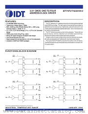 IDT74FCT163344APV8 datasheet pdf IDT