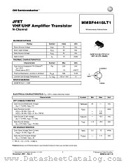 MMBF4416LT1 datasheet pdf ON Semiconductor