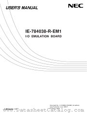 IE-784038-R-EM1 datasheet pdf NEC