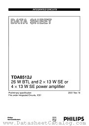 TDA8512J/N1 datasheet pdf Philips