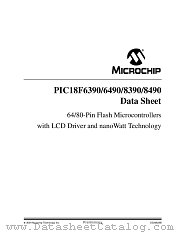 PIC18F6390 datasheet pdf Microchip