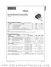 FFB5551 datasheet pdf Fairchild Semiconductor