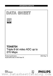 TDA8754HL/27/C1 datasheet pdf Philips
