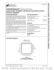 LM4802B datasheet pdf National Semiconductor