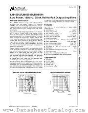 LMH6643MMX datasheet pdf National Semiconductor