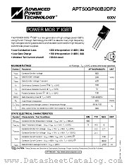 APT50GP60B2DF2 datasheet pdf Advanced Power Technology