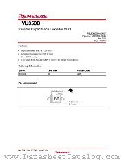HVU350B datasheet pdf Renesas