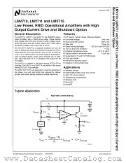 LMV715MFX datasheet pdf National Semiconductor