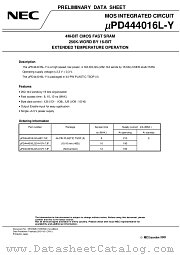 UPD444016LG5-A8Y-7JF datasheet pdf NEC
