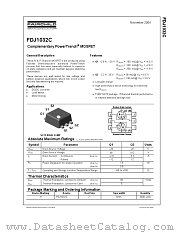 FDJ1032C datasheet pdf Fairchild Semiconductor