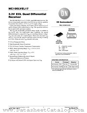MC100LVEL17DWR2 datasheet pdf ON Semiconductor