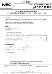 UPD23C32300 datasheet pdf NEC
