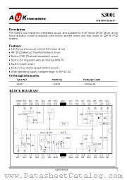 S3001 datasheet pdf AUK Corp