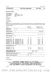 TFS248B datasheet pdf Vectron