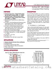 LTC1563-3 datasheet pdf Linear Technology