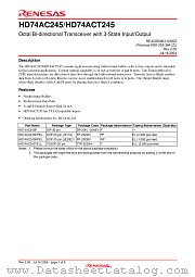 HD74AC245 datasheet pdf Renesas