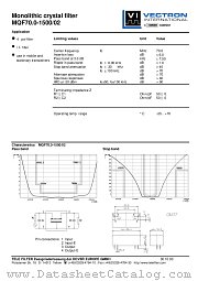 MQF70.0-1500/02 datasheet pdf Vectron