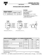 BS170KL datasheet pdf Vishay