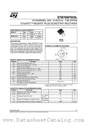 STB70NFS03LT4 datasheet pdf ST Microelectronics