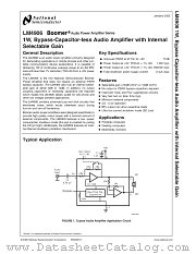 LM4906GRX datasheet pdf National Semiconductor