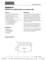 FAN5610MPX datasheet pdf Fairchild Semiconductor