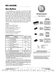 MC14049UBFEL datasheet pdf ON Semiconductor