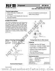 RF3818 datasheet pdf RF Micro Devices