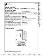 LM4766TF datasheet pdf National Semiconductor