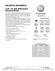 MC10EP16TDTR2 datasheet pdf ON Semiconductor