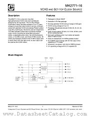 MK2771-16 datasheet pdf Texas Instruments