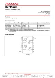 HD74AC32 datasheet pdf Renesas