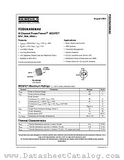 FDD26AN06A0 datasheet pdf Fairchild Semiconductor