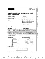 74LCX38SJX datasheet pdf Fairchild Semiconductor