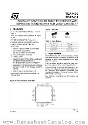 TDA7430TR datasheet pdf ST Microelectronics