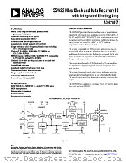 ADN2807ACP datasheet pdf Analog Devices