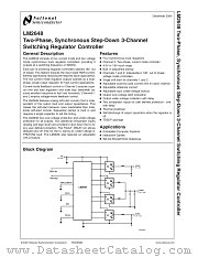 LM2648MTDX datasheet pdf National Semiconductor