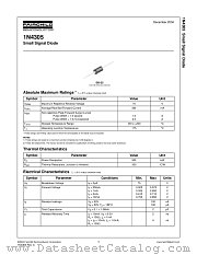 1N4305_T50R datasheet pdf Fairchild Semiconductor