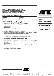 AT83SND1C datasheet pdf Atmel