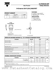 SUR50N03-09P datasheet pdf Vishay