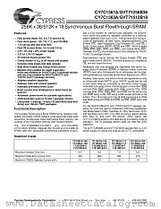 CY7C1363AWAF datasheet pdf Cypress