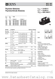 MCC220-16IO1 datasheet pdf IXYS