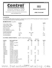 2N2221A datasheet pdf Central Semiconductor