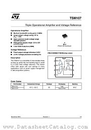 TSM107IDT datasheet pdf ST Microelectronics