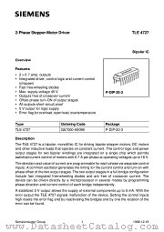 TLE 4727 datasheet pdf Infineon