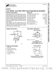 LF411MWG/883 datasheet pdf National Semiconductor