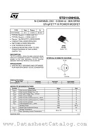 STD110NH02LT4 datasheet pdf ST Microelectronics