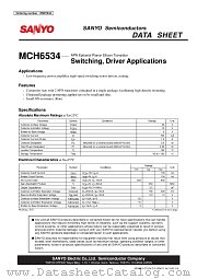 MCH6534 datasheet pdf SANYO