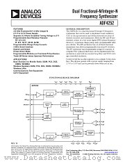 ADF4252BCP datasheet pdf Analog Devices