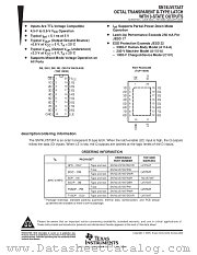 SN74LV573ATNS datasheet pdf Texas Instruments