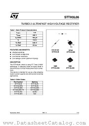 STTH3L06S datasheet pdf ST Microelectronics